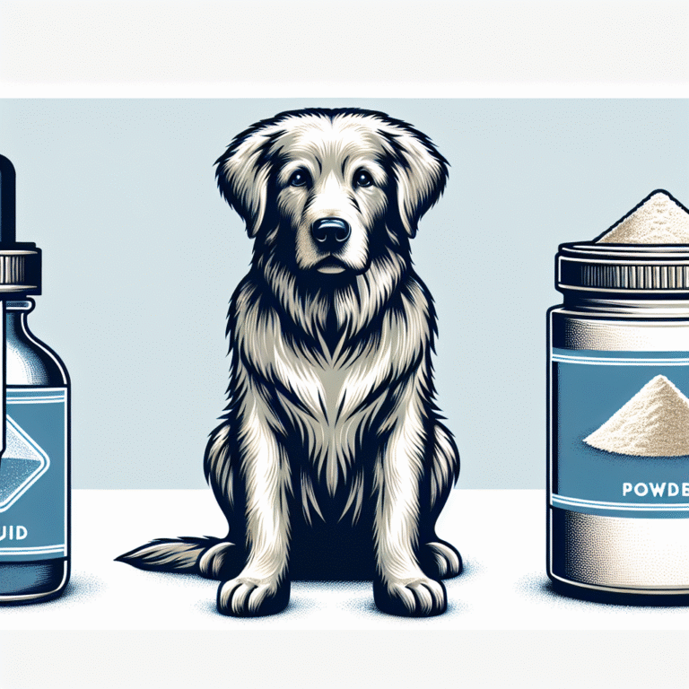 liquid versus powder joint supplements for senior dogs