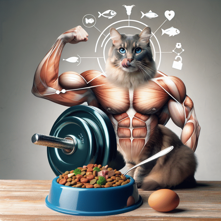 high protein cat food for muscle growth