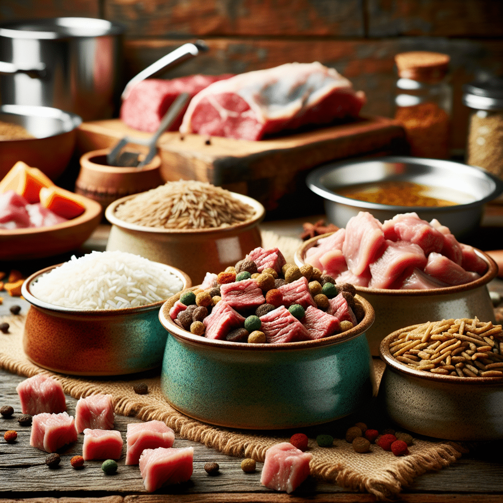 delicious homemade pet food recipes with rice and meat