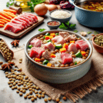 Homemade Pet Food with Rice and Meat