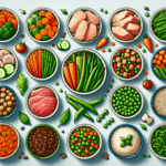 Balanced Homemade Dog Meals with Fresh Vegetables